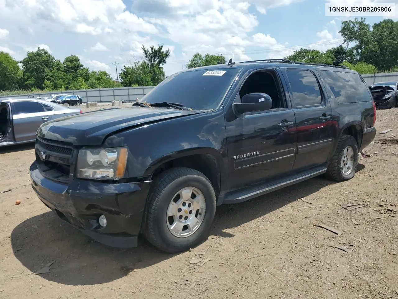 2011 Chevrolet Suburban K1500 Lt VIN: 1GNSKJE30BR209806 Lot: 62532065