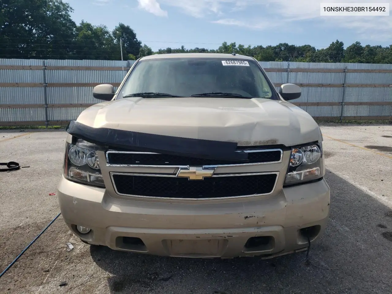 2011 Chevrolet Suburban K1500 Ls VIN: 1GNSKHE30BR154492 Lot: 62687985
