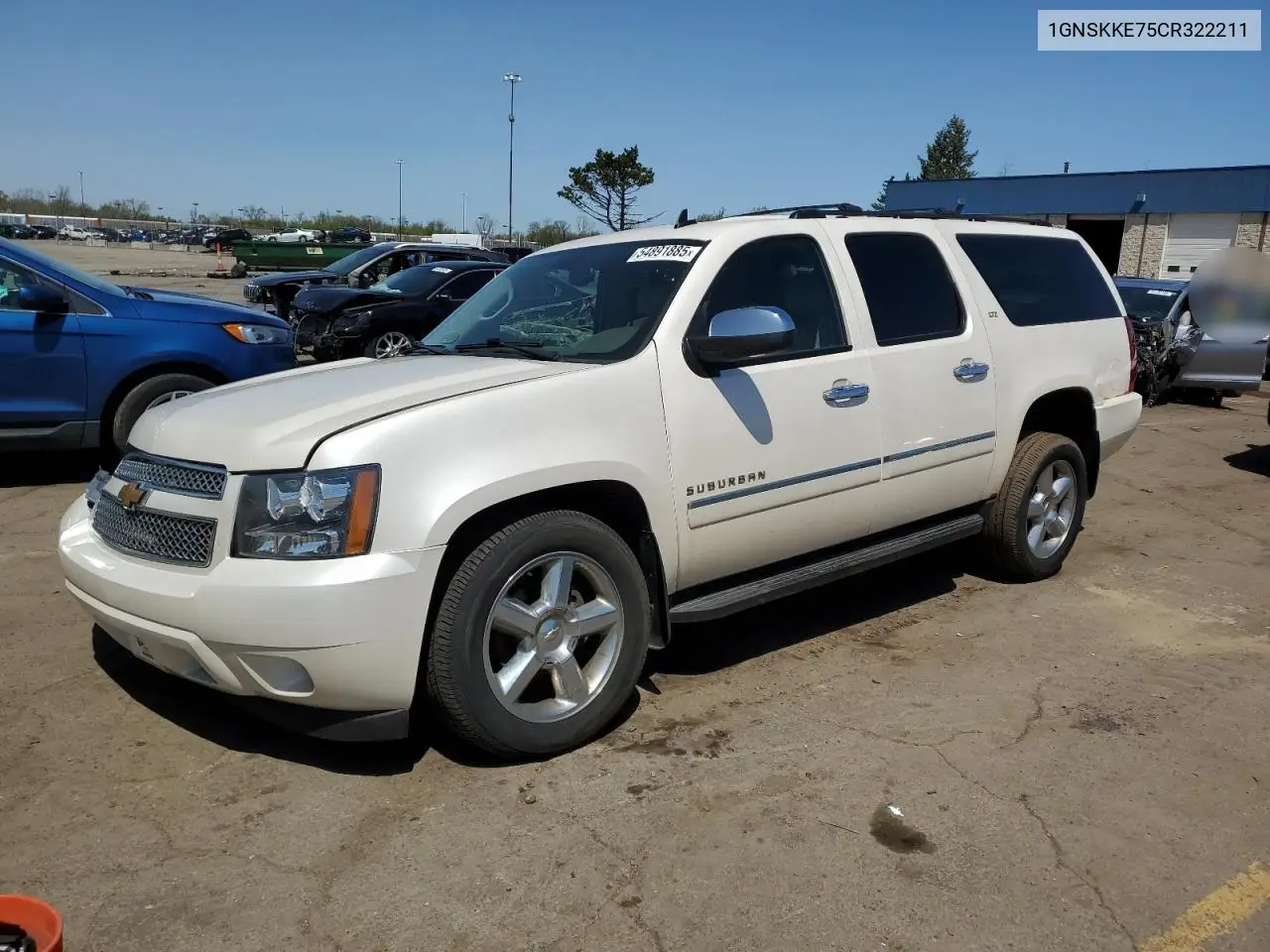 2012 Chevrolet Suburban K1500 Ltz VIN: 1GNSKKE75CR322211 Lot: 54891885