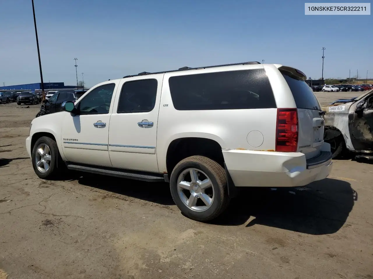 2012 Chevrolet Suburban K1500 Ltz VIN: 1GNSKKE75CR322211 Lot: 54891885
