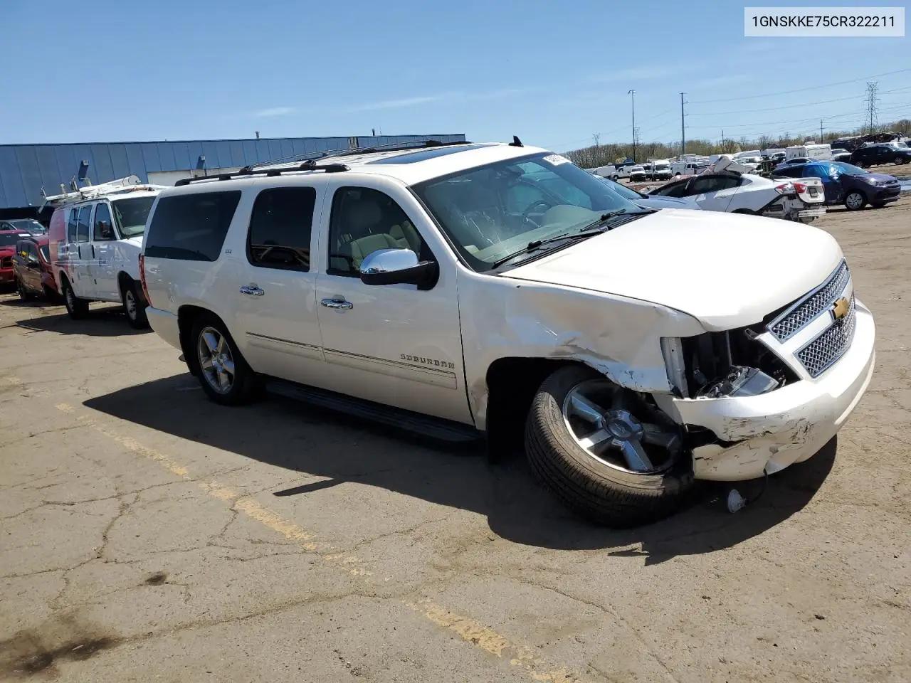 2012 Chevrolet Suburban K1500 Ltz VIN: 1GNSKKE75CR322211 Lot: 54891885