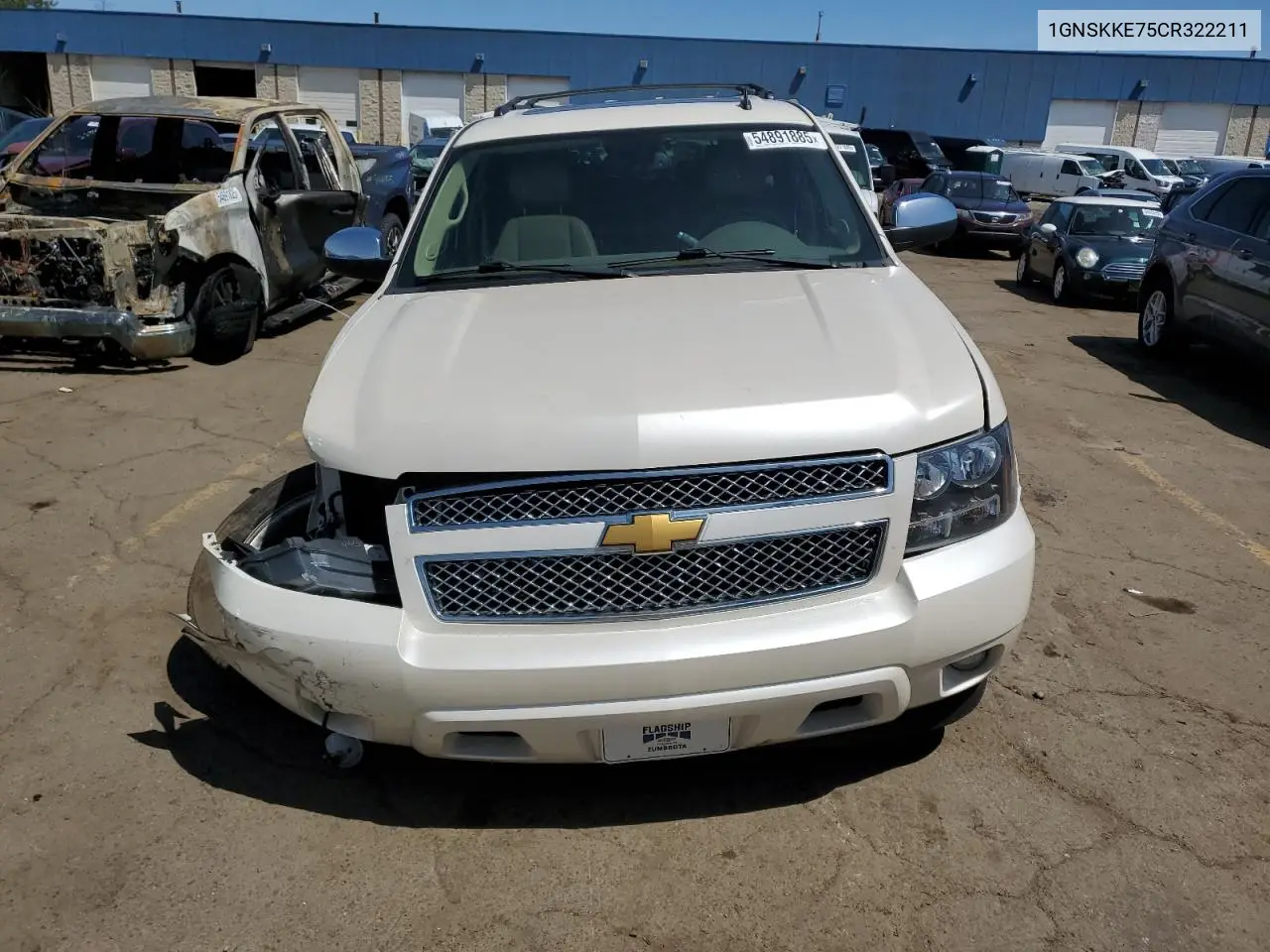 2012 Chevrolet Suburban K1500 Ltz VIN: 1GNSKKE75CR322211 Lot: 54891885