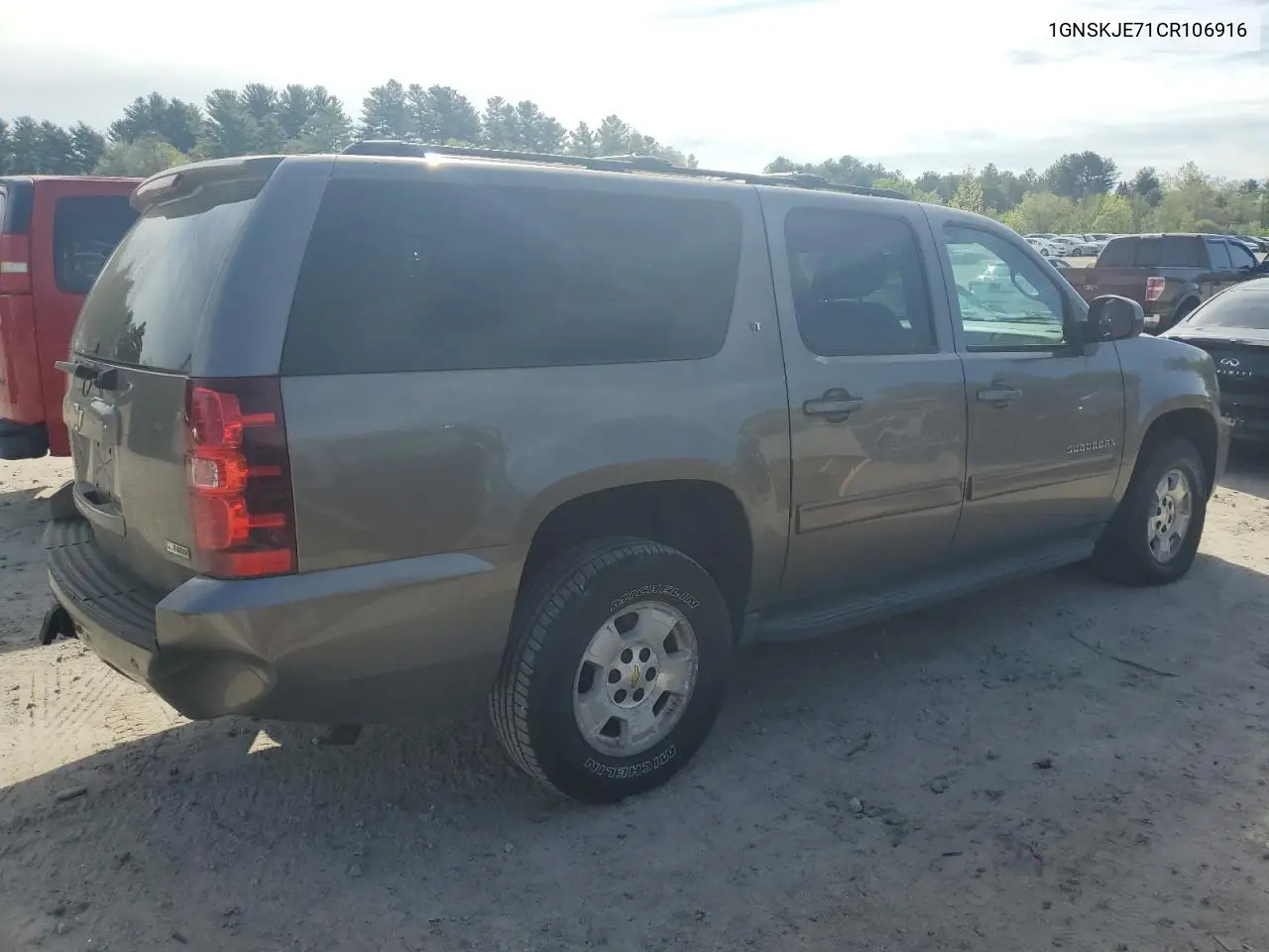 2012 Chevrolet Suburban K1500 Lt VIN: 1GNSKJE71CR106916 Lot: 56253915