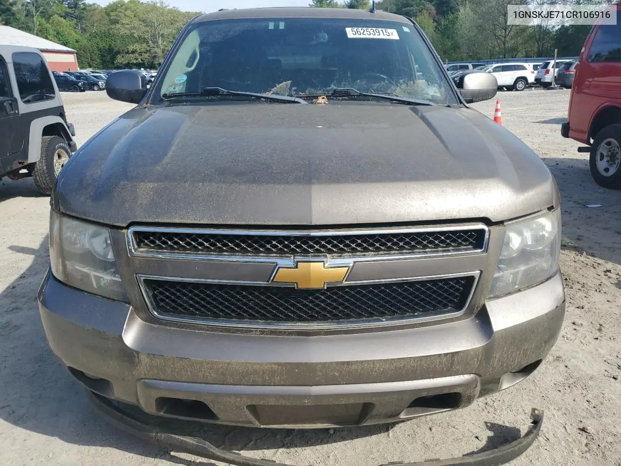 2012 Chevrolet Suburban K1500 Lt VIN: 1GNSKJE71CR106916 Lot: 56253915