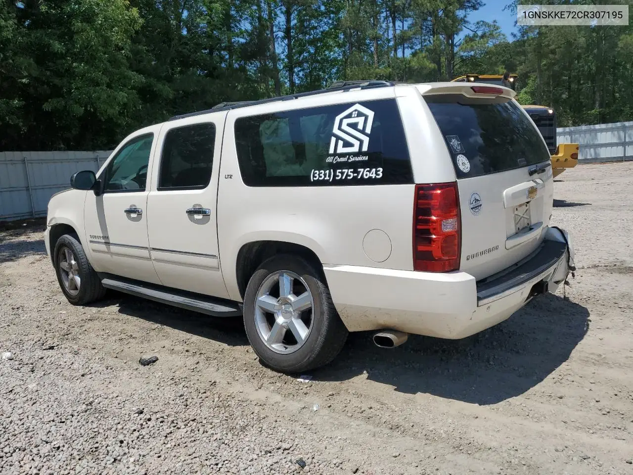2012 Chevrolet Suburban K1500 Ltz VIN: 1GNSKKE72CR307195 Lot: 56309865