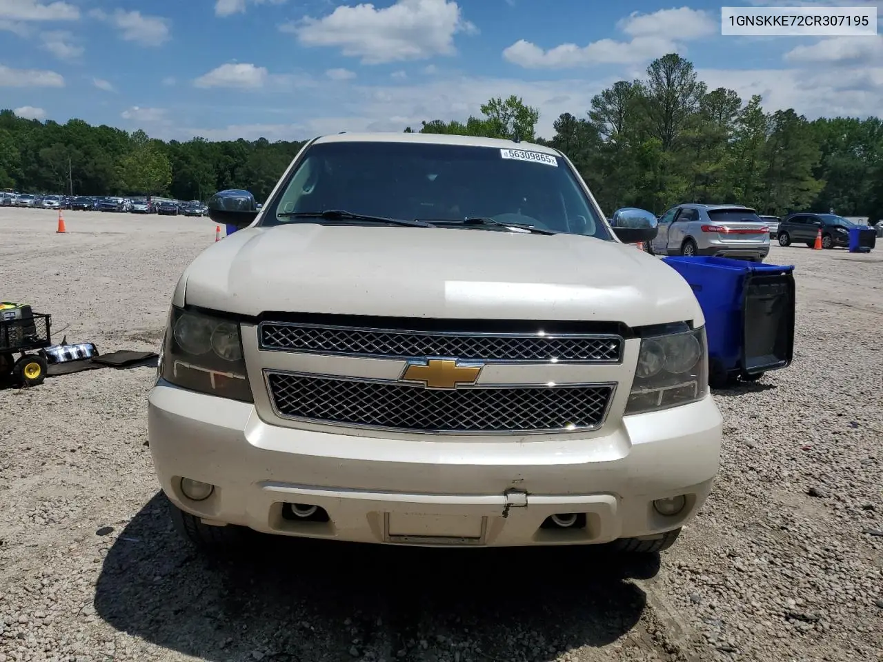 2012 Chevrolet Suburban K1500 Ltz VIN: 1GNSKKE72CR307195 Lot: 56309865