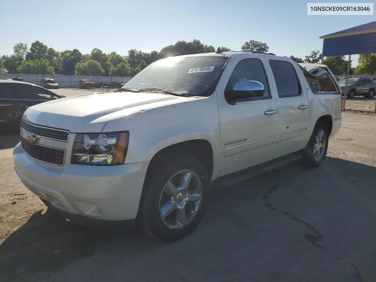 2012 Chevrolet Suburban C1500 Ltz VIN: 1GNSCKE09CR163046 Lot: 57570645