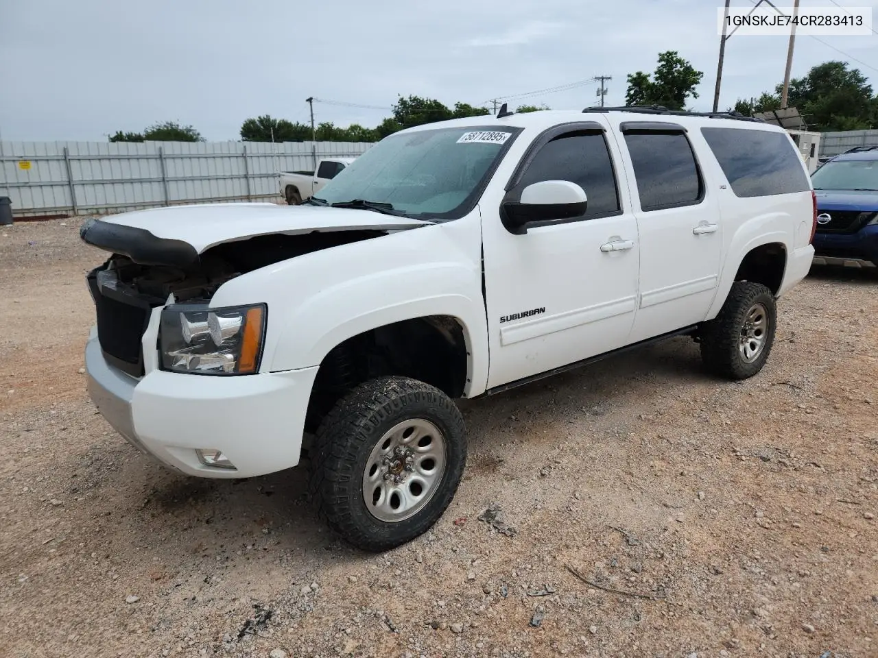 2012 Chevrolet Suburban K1500 Lt VIN: 1GNSKJE74CR283413 Lot: 58712895