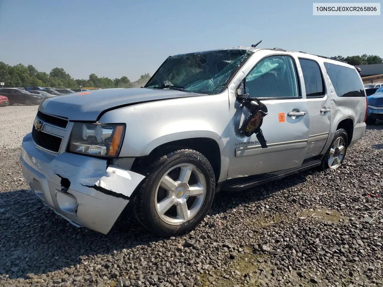 2012 Chevrolet Suburban C1500 Lt VIN: 1GNSCJE0XCR265806 Lot: 61423015