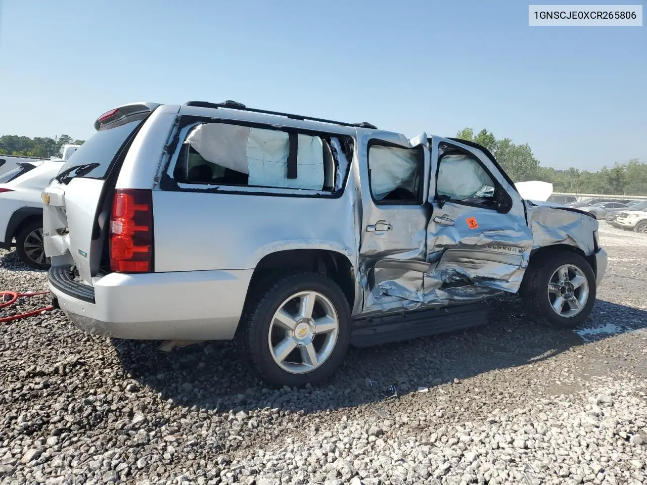 2012 Chevrolet Suburban C1500 Lt VIN: 1GNSCJE0XCR265806 Lot: 61423015