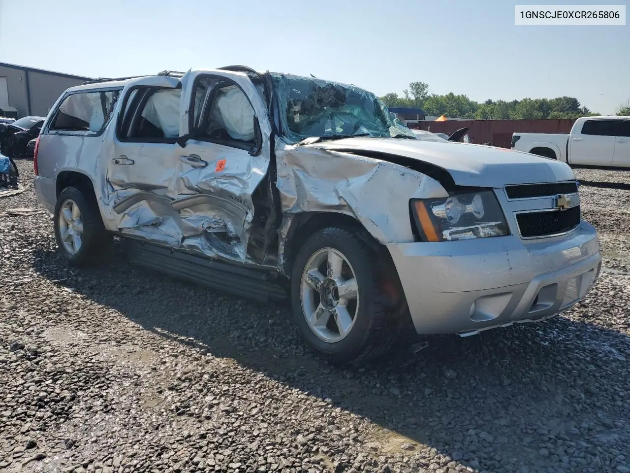 2012 Chevrolet Suburban C1500 Lt VIN: 1GNSCJE0XCR265806 Lot: 61423015