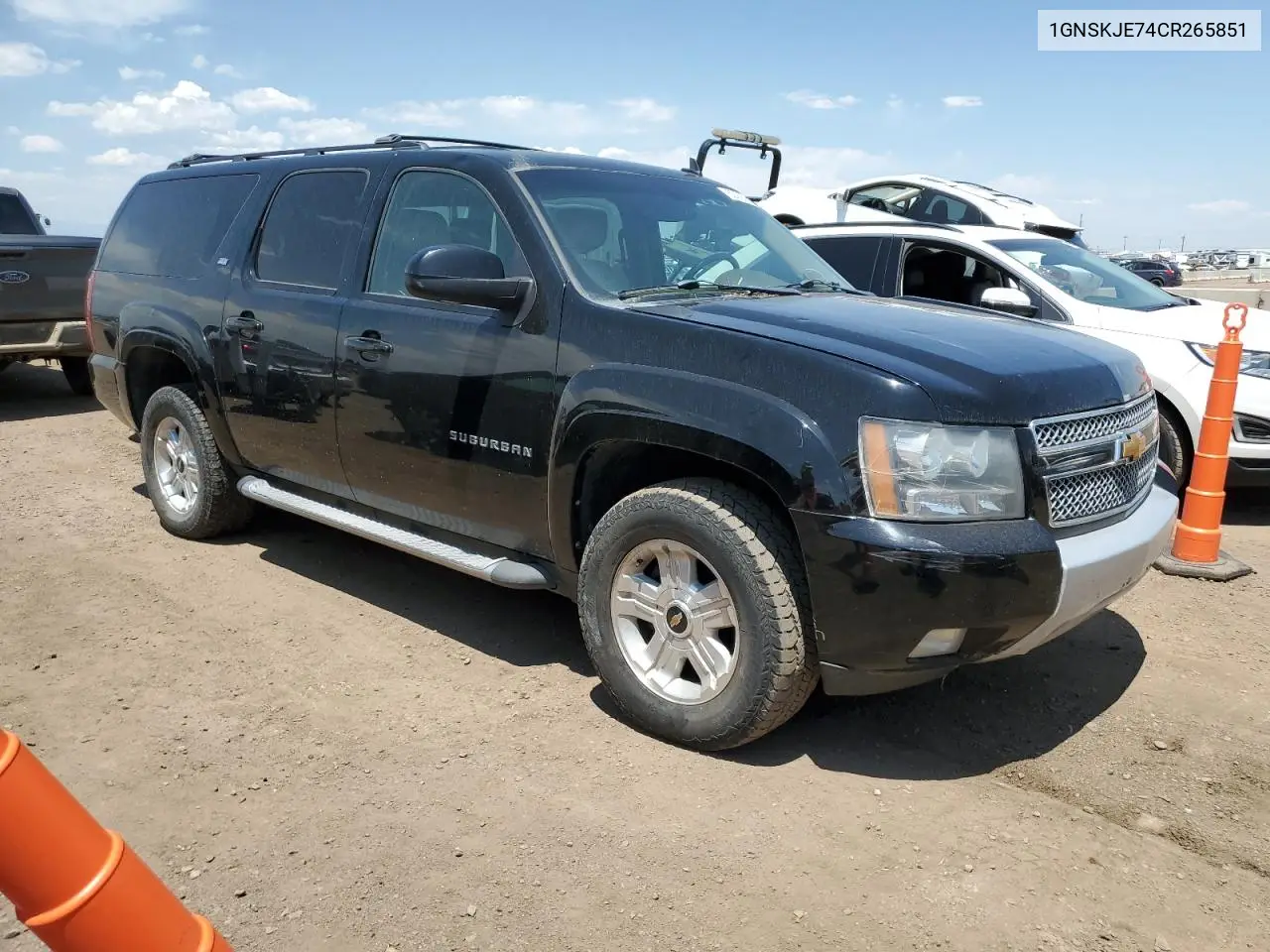 2012 Chevrolet Suburban K1500 Lt VIN: 1GNSKJE74CR265851 Lot: 62297875