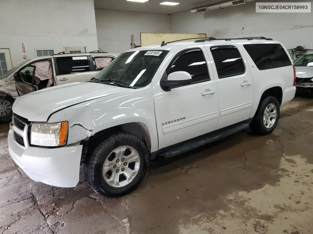 2012 Chevrolet Suburban C1500 Lt VIN: 1GNSCJE04CR158993 Lot: 62301665