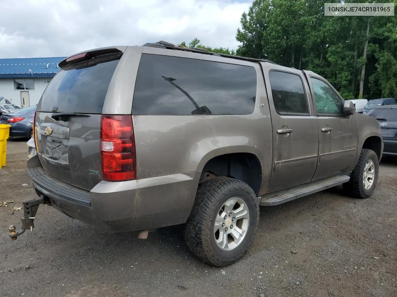 2012 Chevrolet Suburban K1500 Lt VIN: 1GNSKJE74CR181965 Lot: 62502215