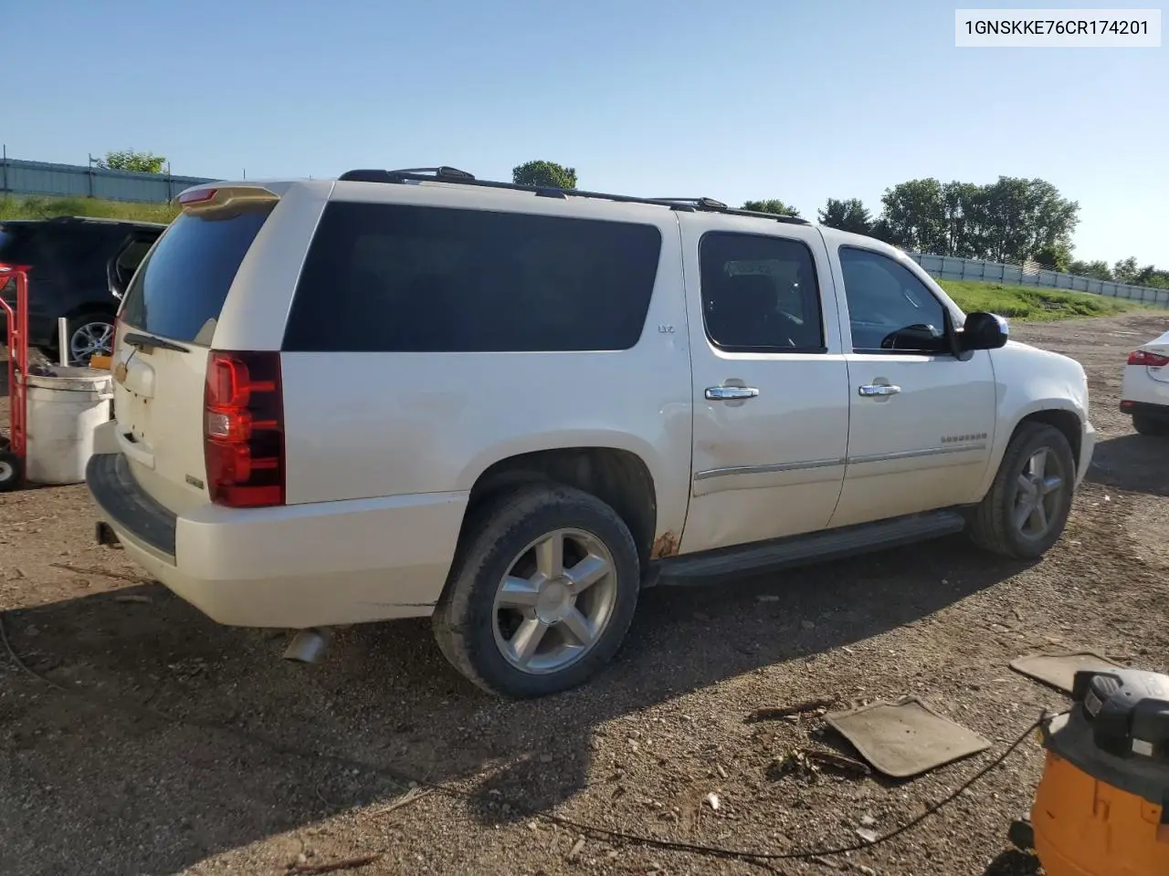 2012 Chevrolet Suburban K1500 Ltz VIN: 1GNSKKE76CR174201 Lot: 62574295