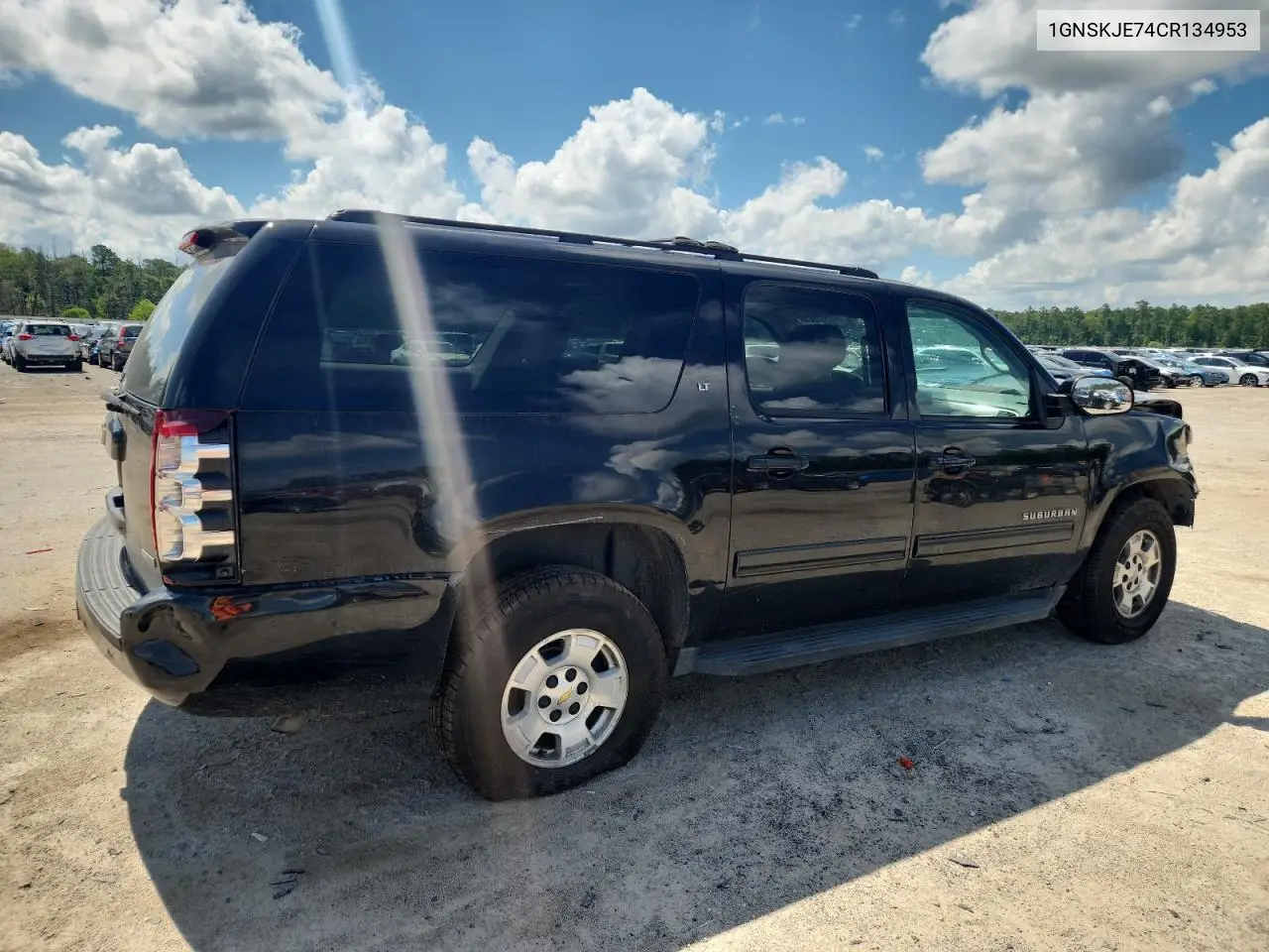 2012 Chevrolet Suburban K1500 Lt VIN: 1GNSKJE74CR134953 Lot: 62585965