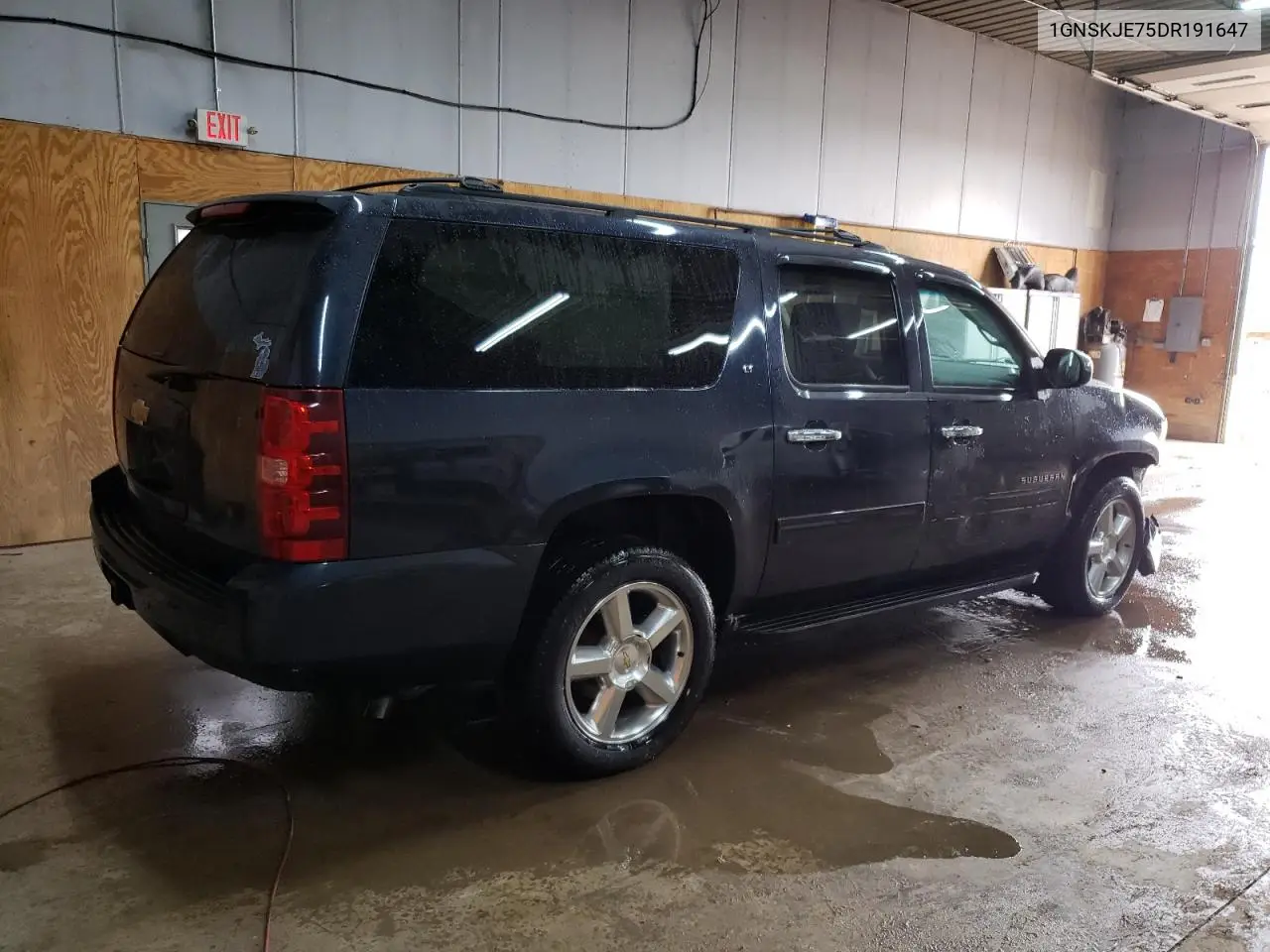 2013 Chevrolet Suburban K1500 Lt VIN: 1GNSKJE75DR191647 Lot: 54132905