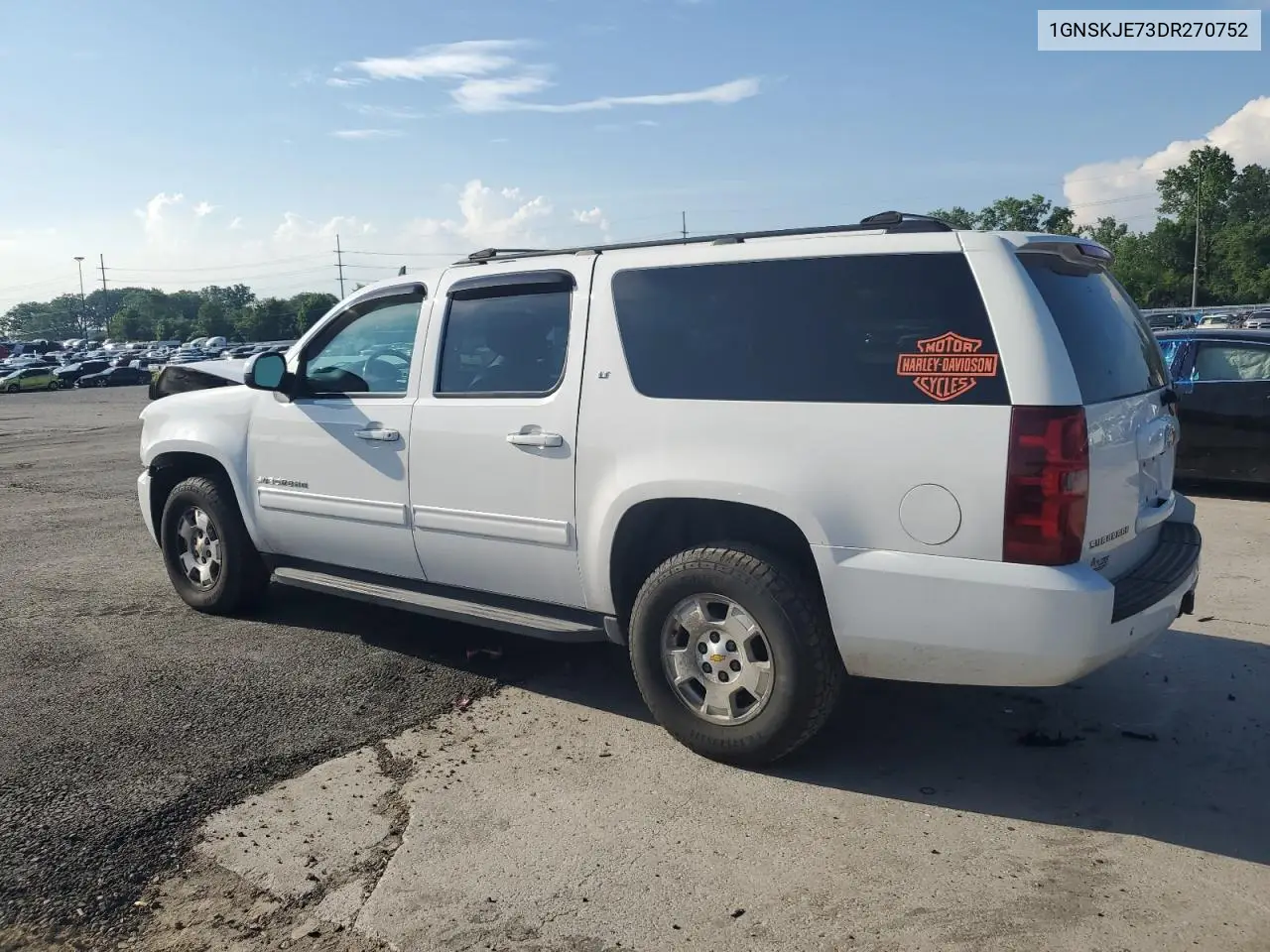 2013 Chevrolet Suburban K1500 Lt VIN: 1GNSKJE73DR270752 Lot: 62177835