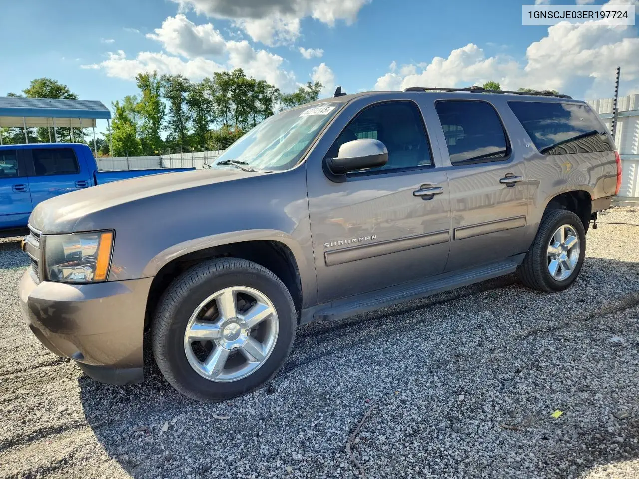 2014 Chevrolet Suburban C1500 Lt VIN: 1GNSCJE03ER197724 Lot: 62272145