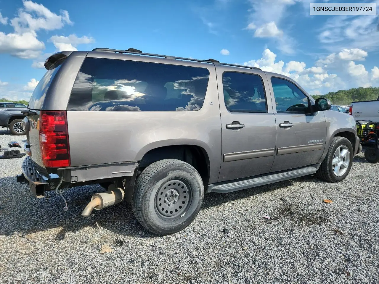 2014 Chevrolet Suburban C1500 Lt VIN: 1GNSCJE03ER197724 Lot: 62272145