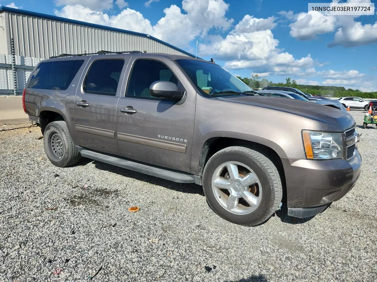 2014 Chevrolet Suburban C1500 Lt VIN: 1GNSCJE03ER197724 Lot: 62272145