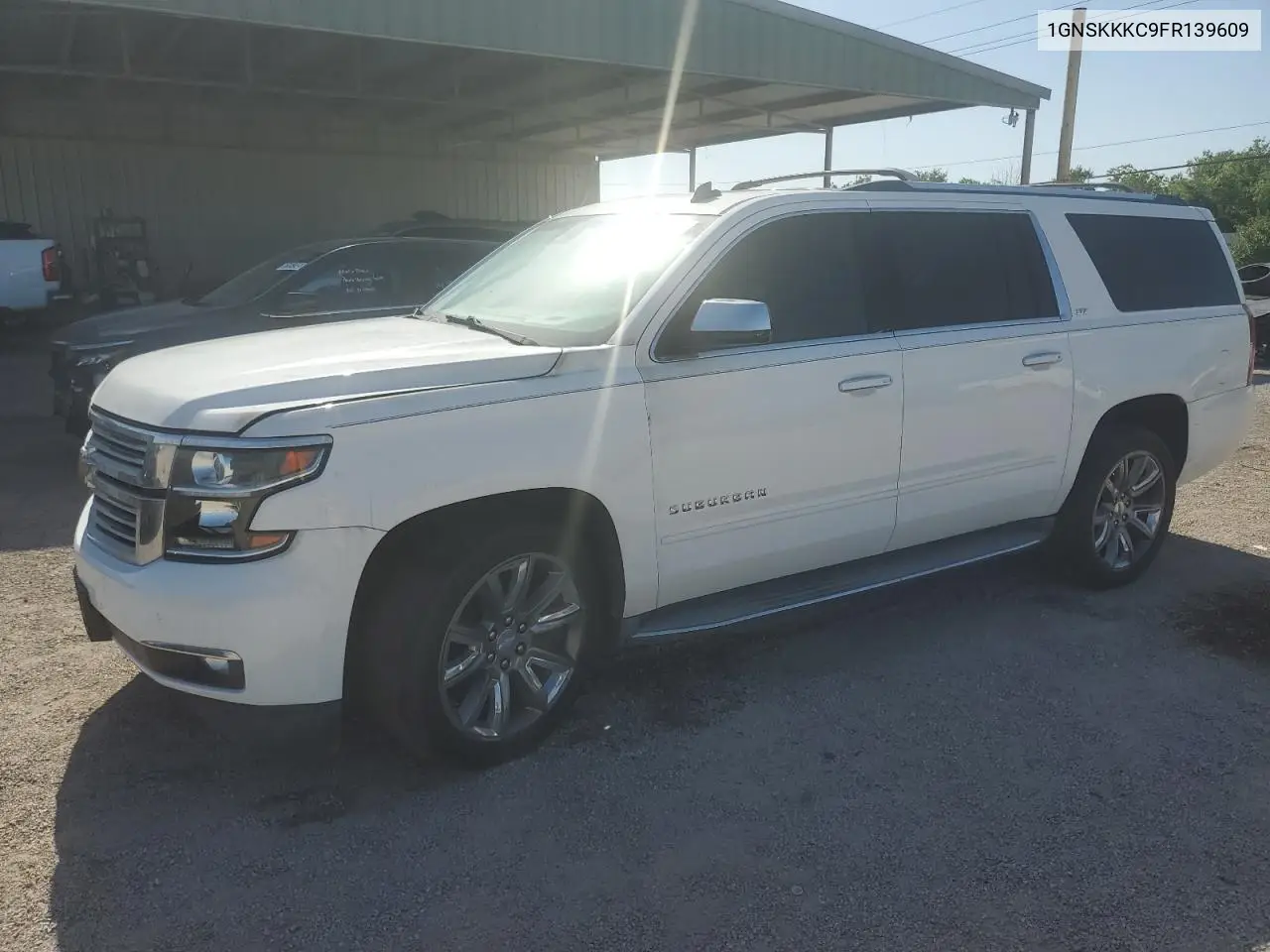 2015 Chevrolet Suburban K1500 Ltz VIN: 1GNSKKKC9FR139609 Lot: 52408745