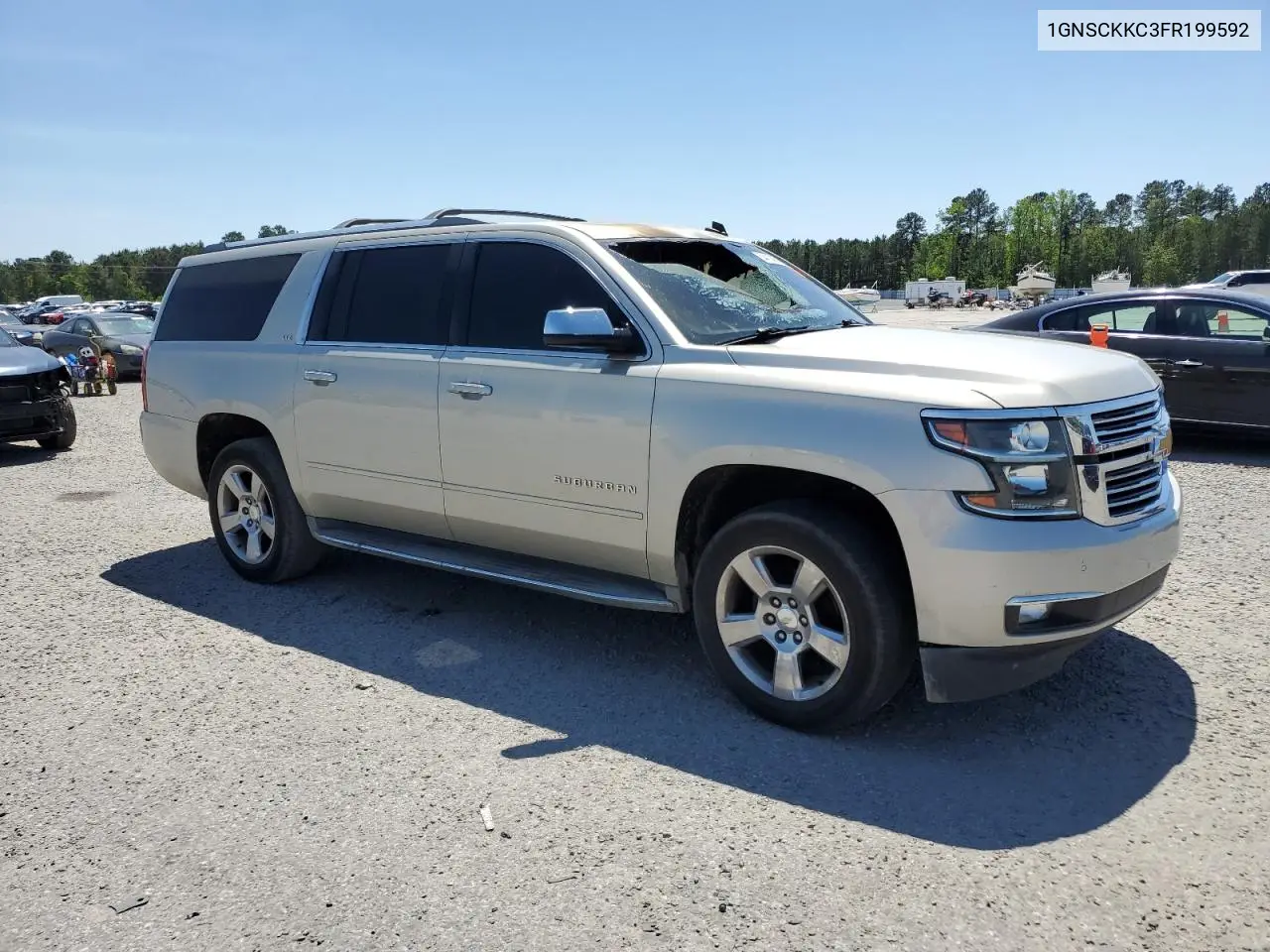 2015 Chevrolet Suburban C1500 Ltz VIN: 1GNSCKKC3FR199592 Lot: 53472465
