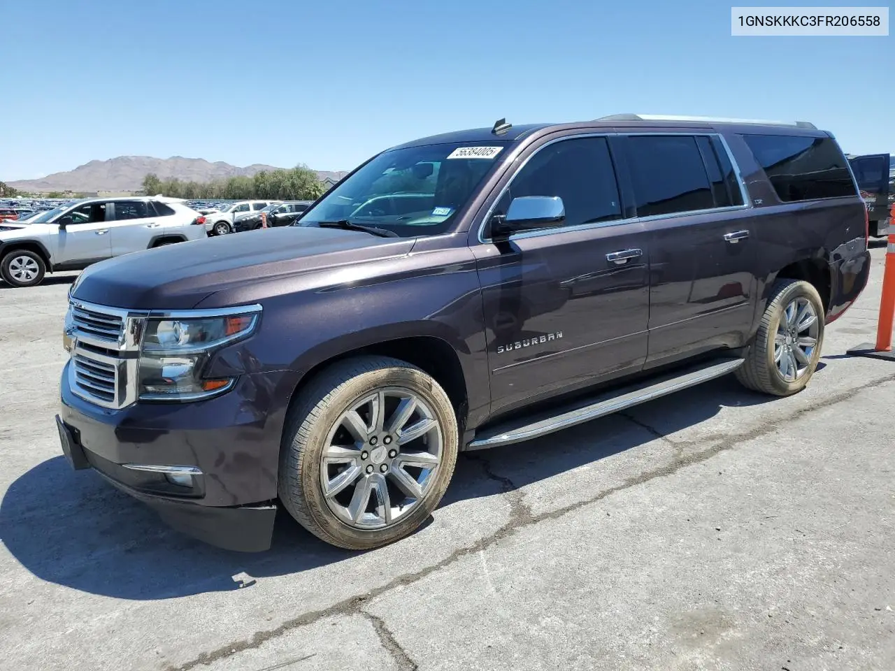 2015 Chevrolet Suburban K1500 Ltz VIN: 1GNSKKKC3FR206558 Lot: 56384005