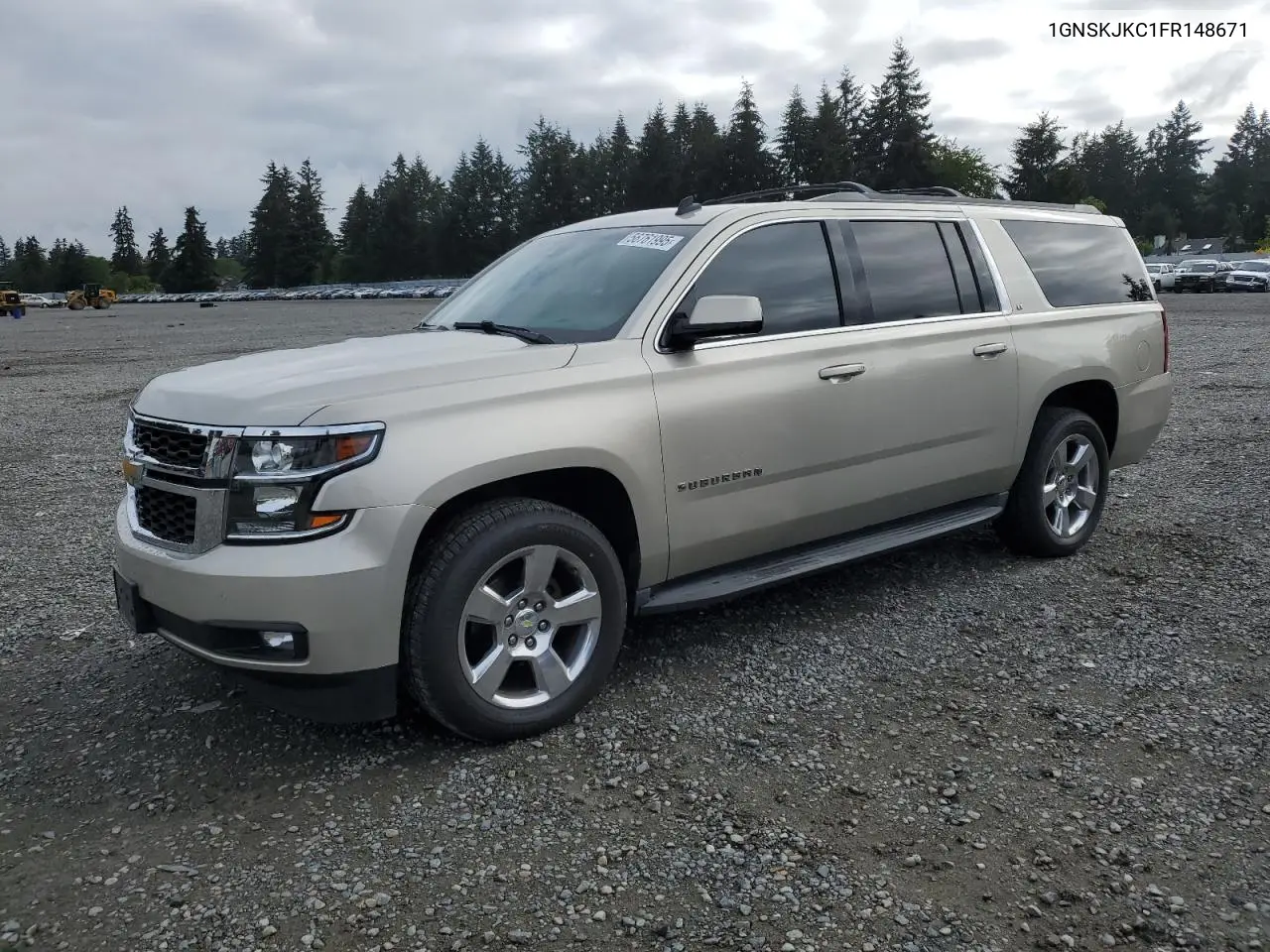 2015 Chevrolet Suburban K1500 Lt VIN: 1GNSKJKC1FR148671 Lot: 56761995