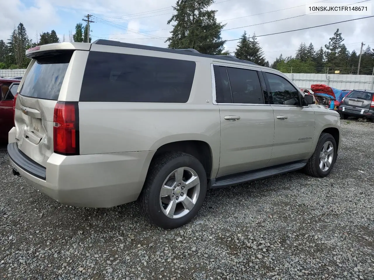 2015 Chevrolet Suburban K1500 Lt VIN: 1GNSKJKC1FR148671 Lot: 56761995