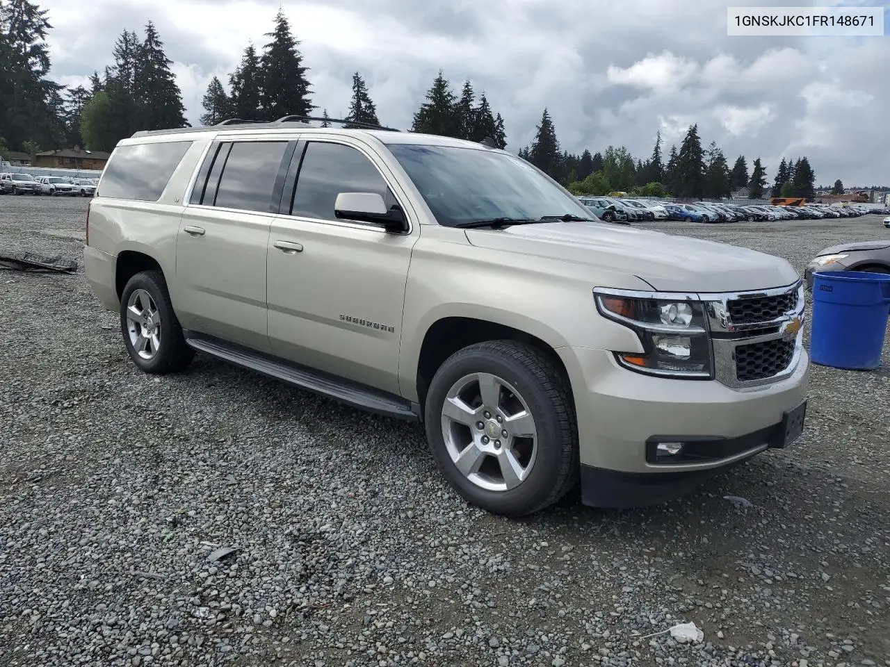 2015 Chevrolet Suburban K1500 Lt VIN: 1GNSKJKC1FR148671 Lot: 56761995