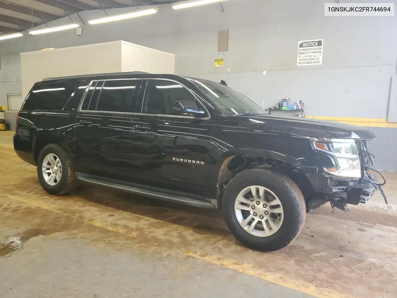 2015 Chevrolet Suburban K1500 Lt VIN: 1GNSKJKC2FR744694 Lot: 56769735