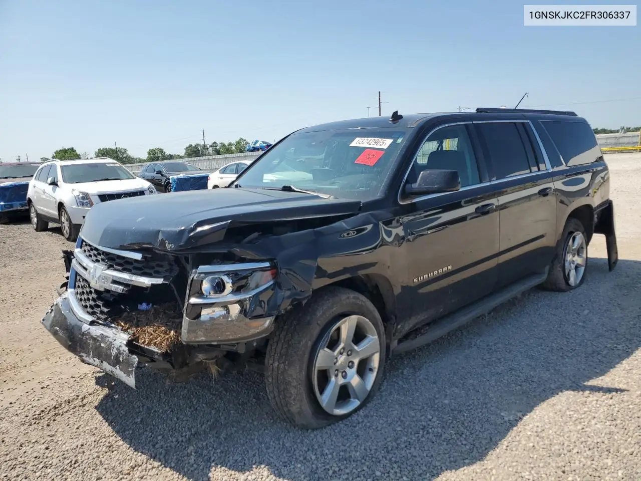 2015 Chevrolet Suburban K1500 Lt VIN: 1GNSKJKC2FR306337 Lot: 63242965
