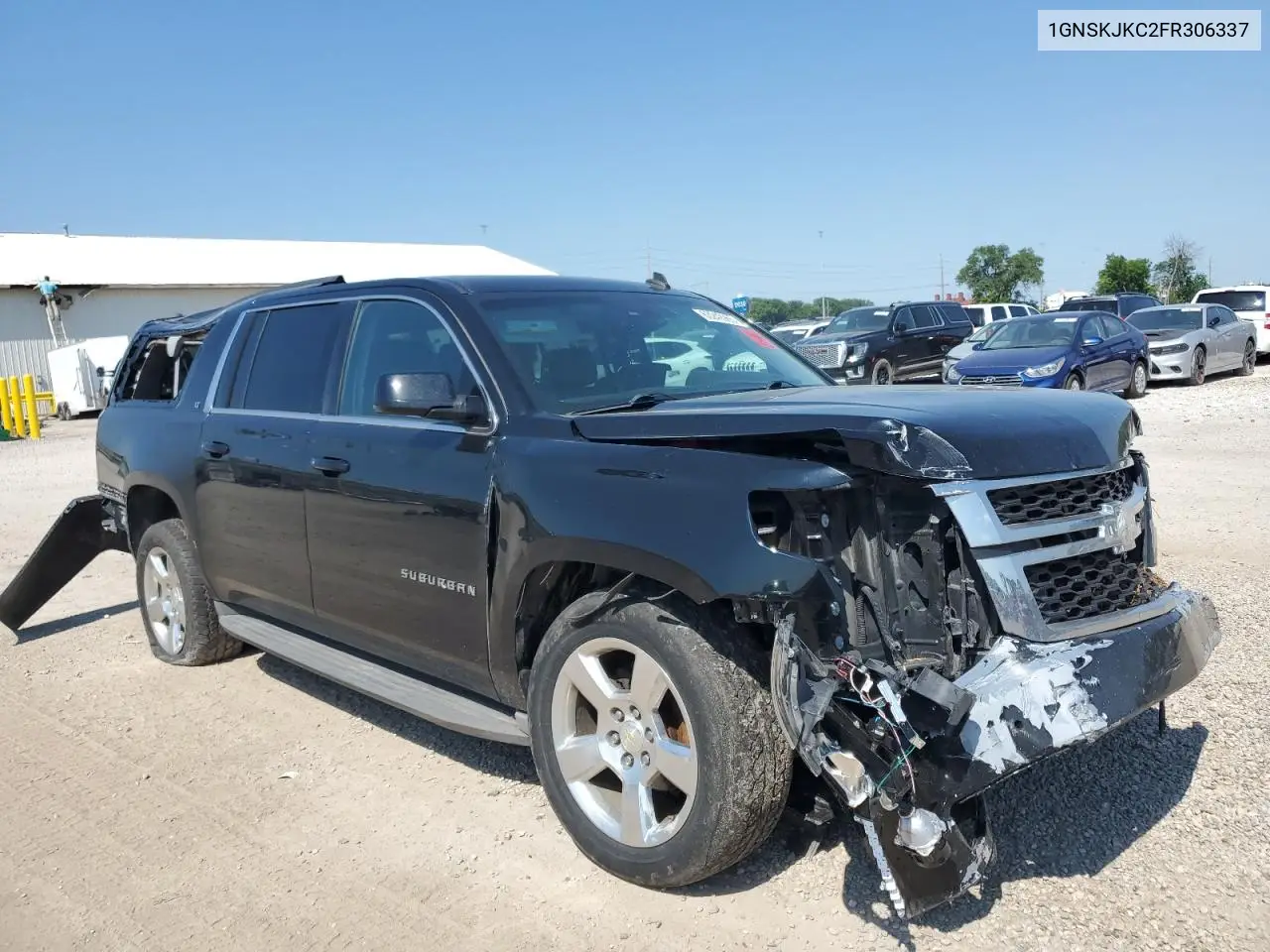 2015 Chevrolet Suburban K1500 Lt VIN: 1GNSKJKC2FR306337 Lot: 63242965