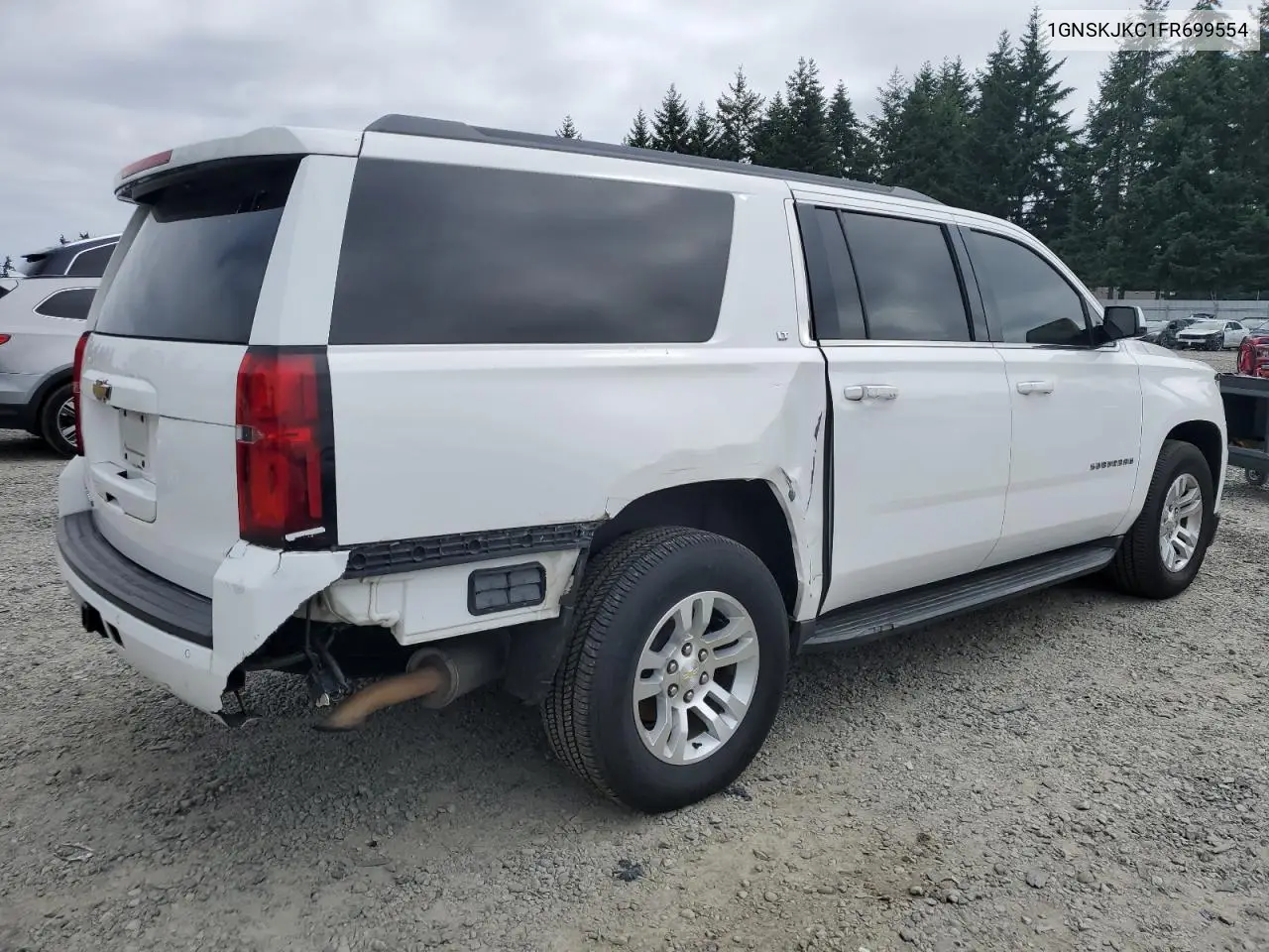 2015 Chevrolet Suburban K1500 Lt VIN: 1GNSKJKC1FR699554 Lot: 63307985