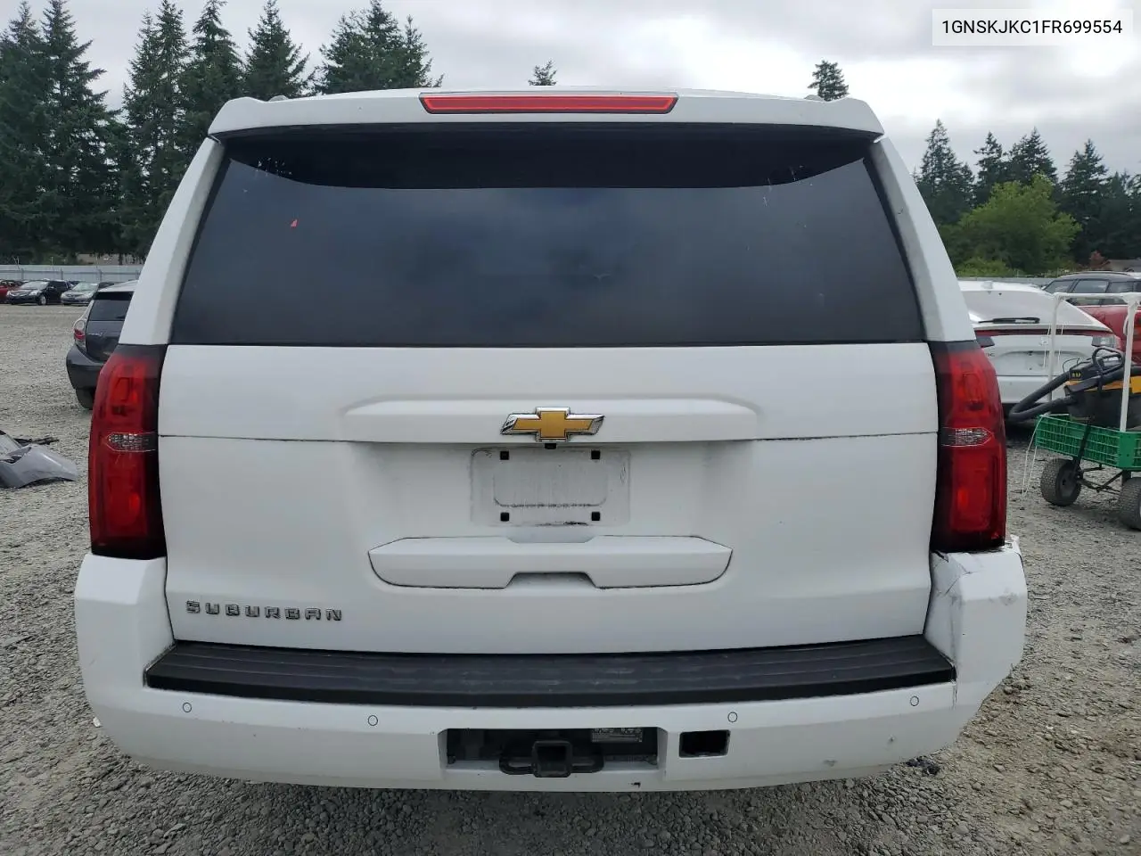 2015 Chevrolet Suburban K1500 Lt VIN: 1GNSKJKC1FR699554 Lot: 63307985