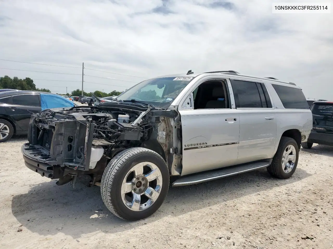 2015 Chevrolet Suburban K1500 Ltz VIN: 1GNSKKKC3FR255114 Lot: 65478625