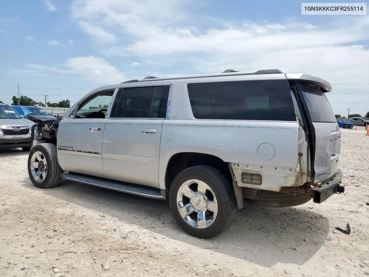 2015 Chevrolet Suburban K1500 Ltz VIN: 1GNSKKKC3FR255114 Lot: 65478625