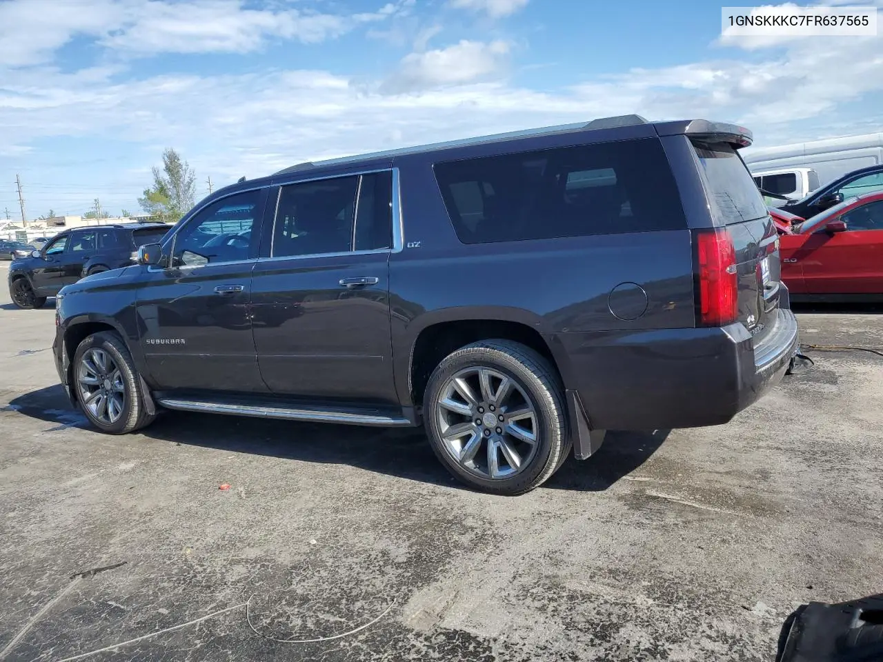 2015 Chevrolet Suburban K1500 Ltz VIN: 1GNSKKKC7FR637565 Lot: 66329765