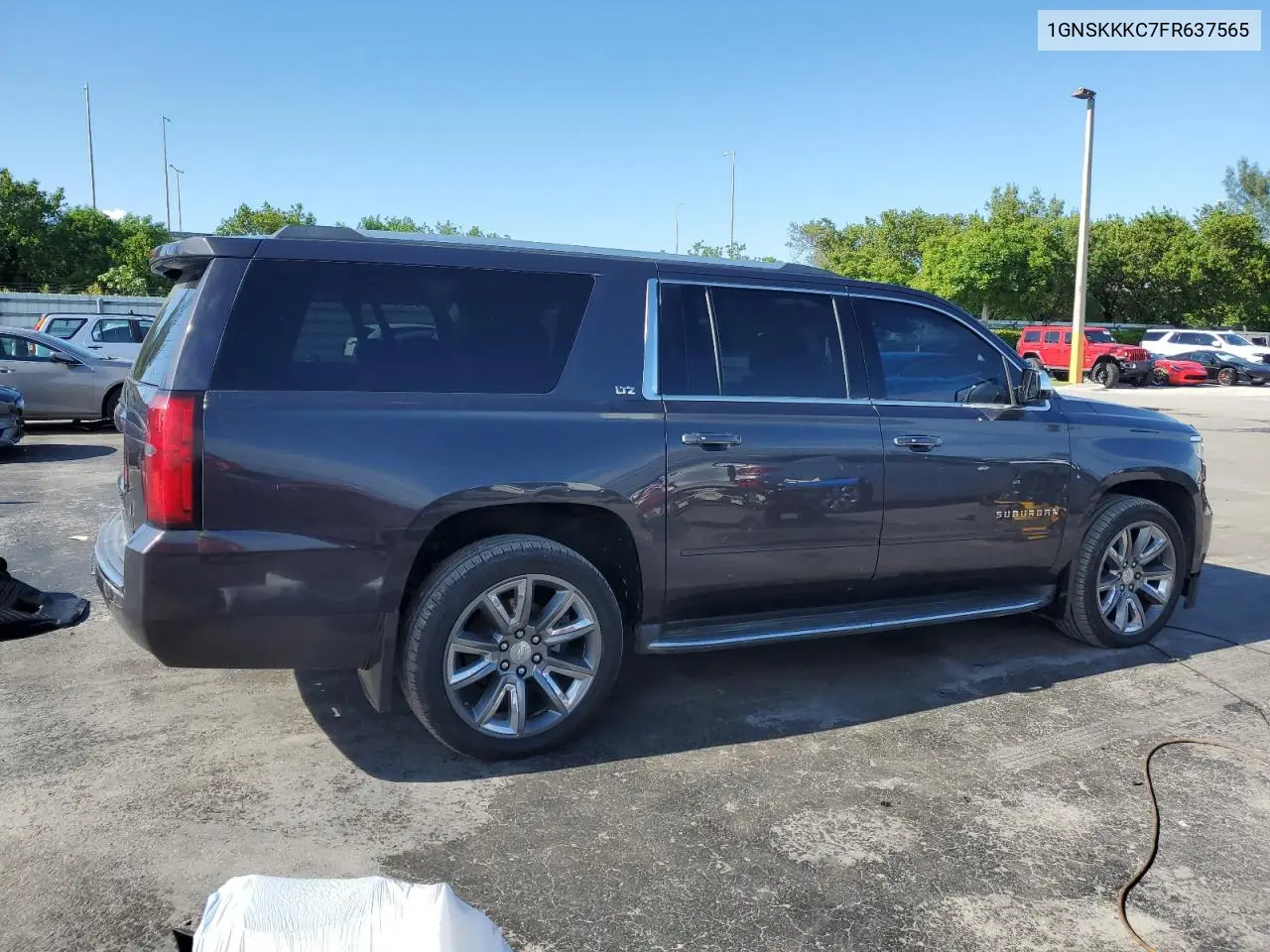 2015 Chevrolet Suburban K1500 Ltz VIN: 1GNSKKKC7FR637565 Lot: 66329765