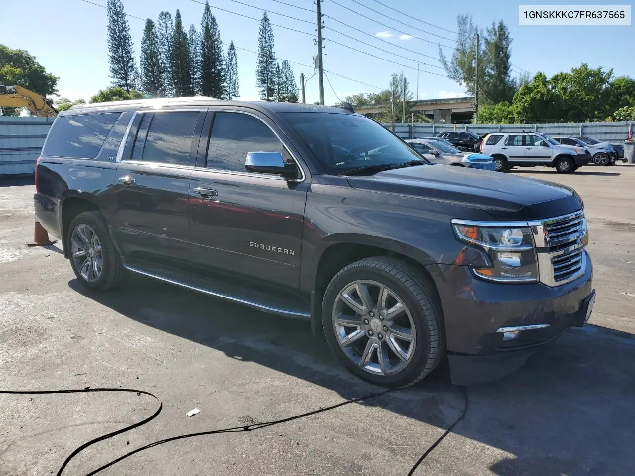 2015 Chevrolet Suburban K1500 Ltz VIN: 1GNSKKKC7FR637565 Lot: 66329765