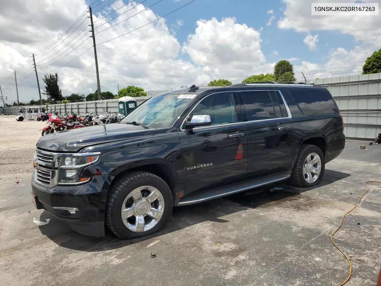 2016 Chevrolet Suburban K1500 Ltz VIN: 1GNSKJKC2GR167263 Lot: 57046105