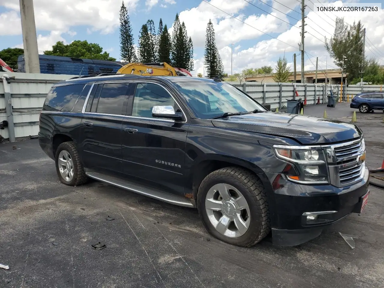 2016 Chevrolet Suburban K1500 Ltz VIN: 1GNSKJKC2GR167263 Lot: 57046105