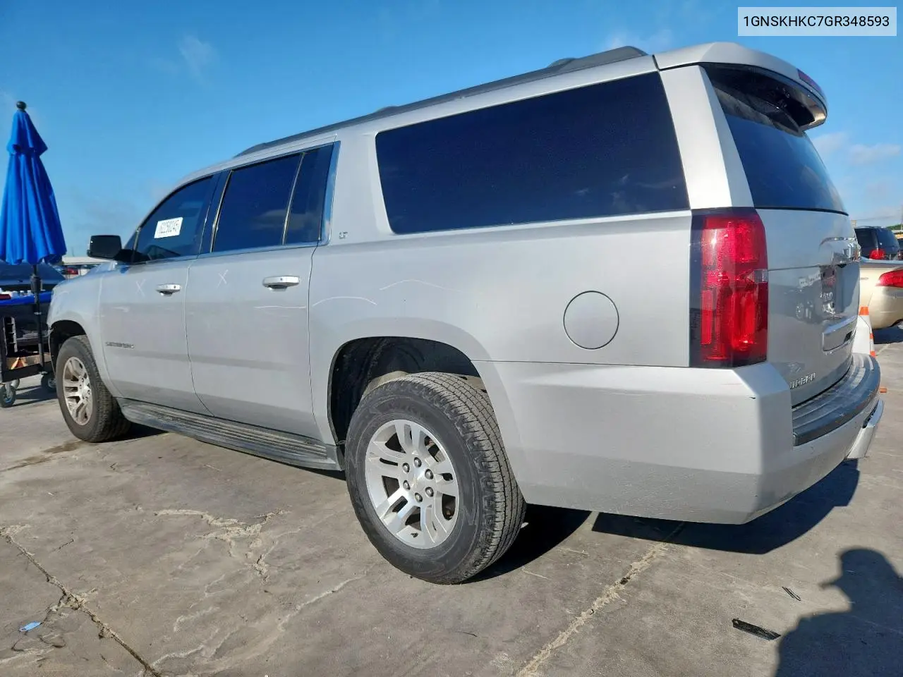 2016 Chevrolet Suburban K1500 Lt VIN: 1GNSKHKC7GR348593 Lot: 62258245