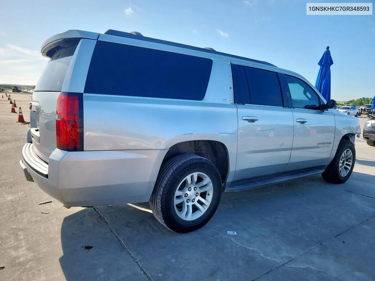 2016 Chevrolet Suburban K1500 Lt VIN: 1GNSKHKC7GR348593 Lot: 62258245