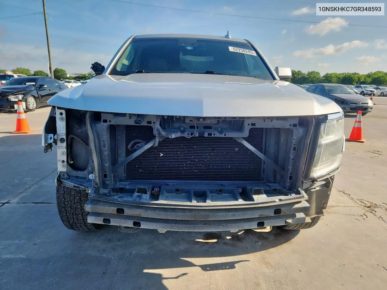2016 Chevrolet Suburban K1500 Lt VIN: 1GNSKHKC7GR348593 Lot: 62258245