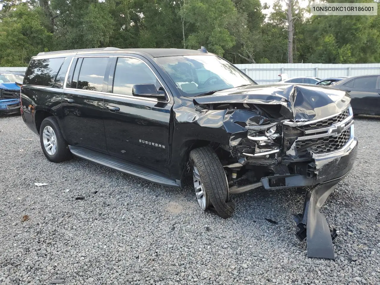 2016 Chevrolet Suburban C1500 Ls VIN: 1GNSCGKC1GR186001 Lot: 62864785