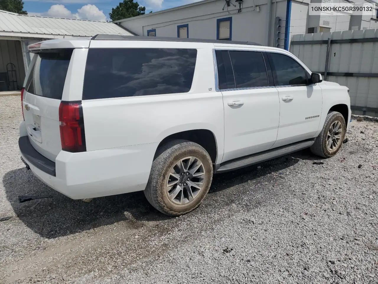 2016 Chevrolet Suburban K1500 Lt VIN: 1GNSKHKC5GR390132 Lot: 62907095