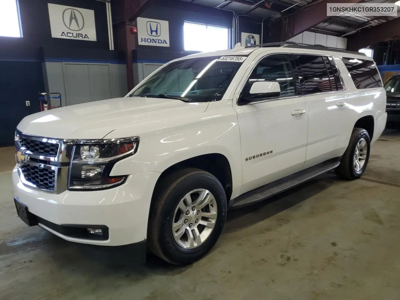 2016 Chevrolet Suburban K1500 Lt VIN: 1GNSKHKC1GR353207 Lot: 63216755