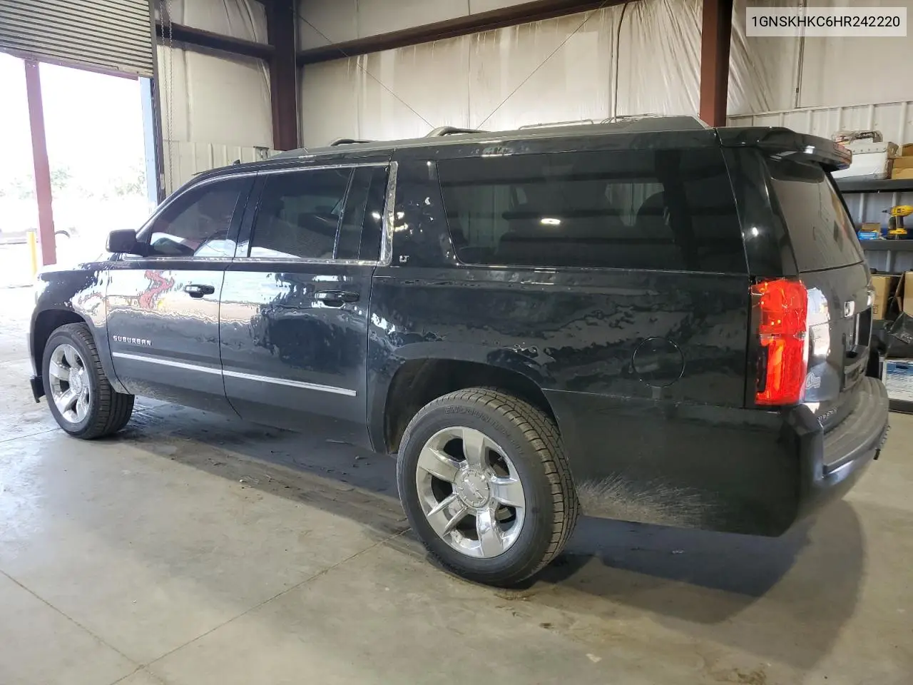 2017 Chevrolet Suburban K1500 Lt VIN: 1GNSKHKC6HR242220 Lot: 62340335